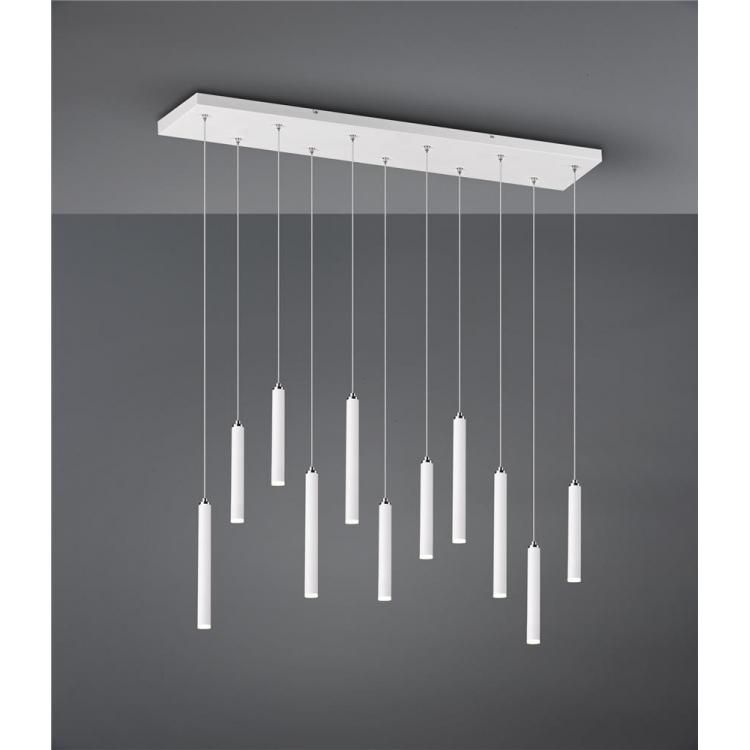 ΚΡΕΜΑΣΤΟ ΦΩΤΙΣΤΙΚΟ ΛΕΥΚΟ ΜΑΤ ΜΑΚΡΟΣΤΕΝΟ TUBULAR TRIO Μέταλλο Μ1.15Π0.15Υ1.50