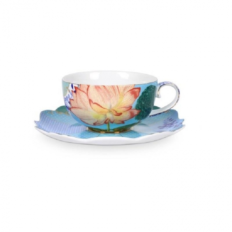 ΦΛΥΤΖΑΝΙ ΤΣΑΓΙΟΥ KAI ΠIATAKI ΠΟΡΣΕΛΑΝΗΣ PIP STUDIO ROYAL FLOWERS 225ml Πορσελάνη Μ0.13Π0.10Υ0.06+Φ0.16