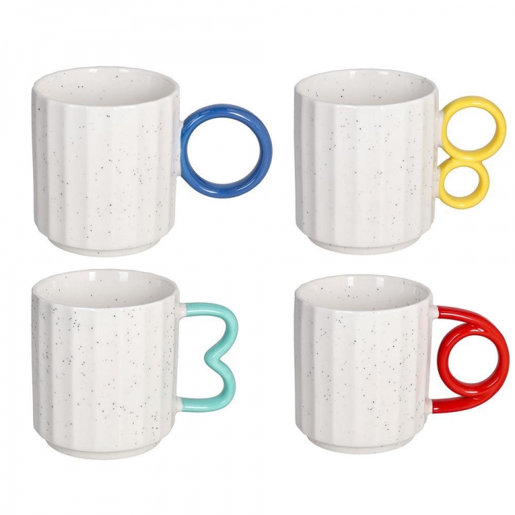 ΚΟΥΠΑ NEW BONE CHINA MIKA IRIS ΣΕ 4 ΧΡΩΜΑΤΑ Πορσελάνη Μ0.12Π0.09Υ0.09