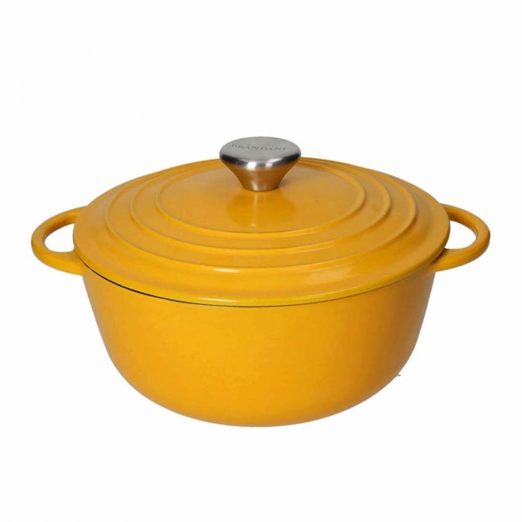 Brandani Κατσαρόλα - Γάστρα Από Μαντέμι 22*28cm 3L Κίτρινη Μαντέμι M0.28Π0.22Υ0.13