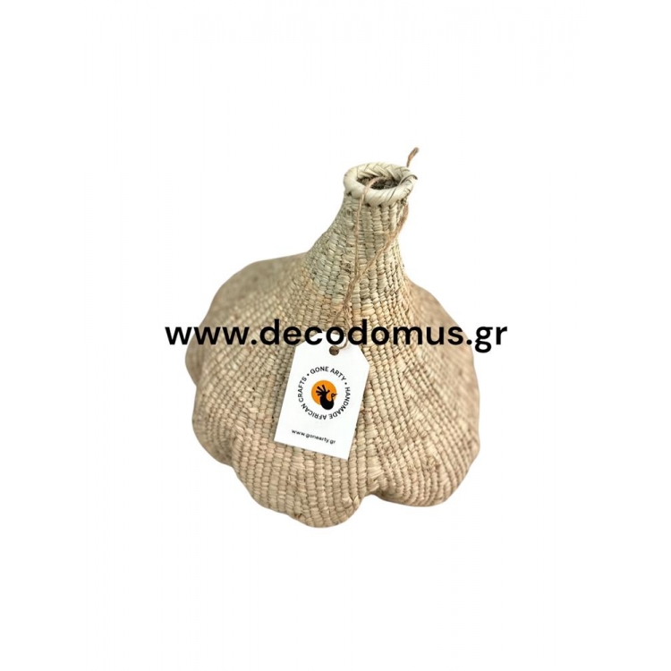 ΨΑΘΙΝΟ ΒΑΖΟ GARLIC GONE ARTY Φ23ΕΚ. Ψάθα Φ0.23*Υ0.25