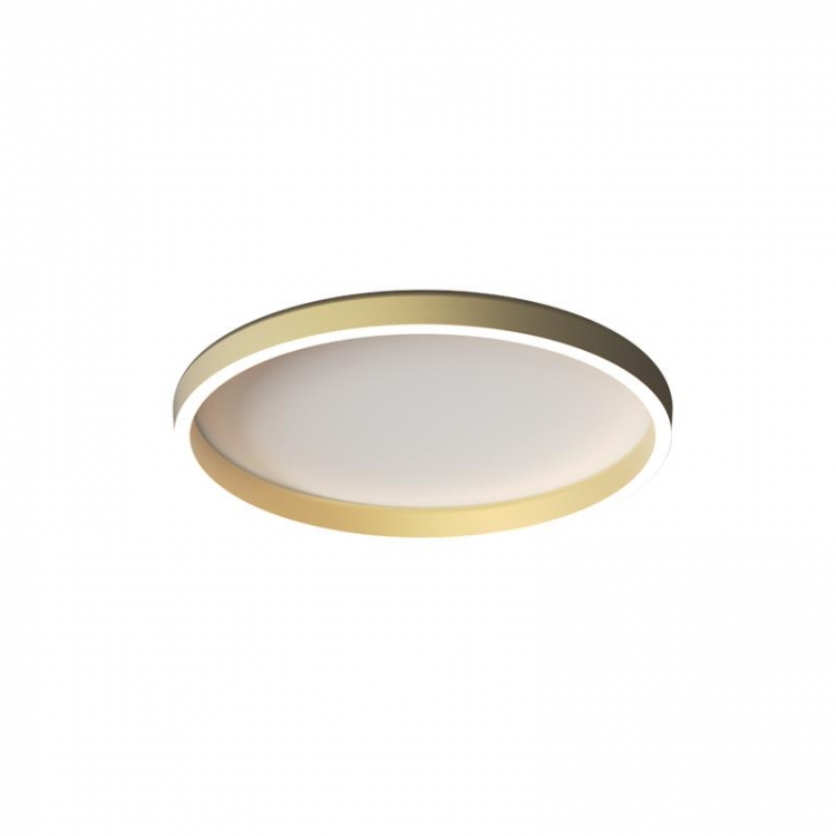 ΠΛΑΦΟΝΙΕΡΑ LED 27W 2700K-3000K-4000K ΒΟΥΡΤΣΙΣΜΕΝΟ ΧΡΥΣΟ Αλουμίνιο Φ0.40*Υ0.075