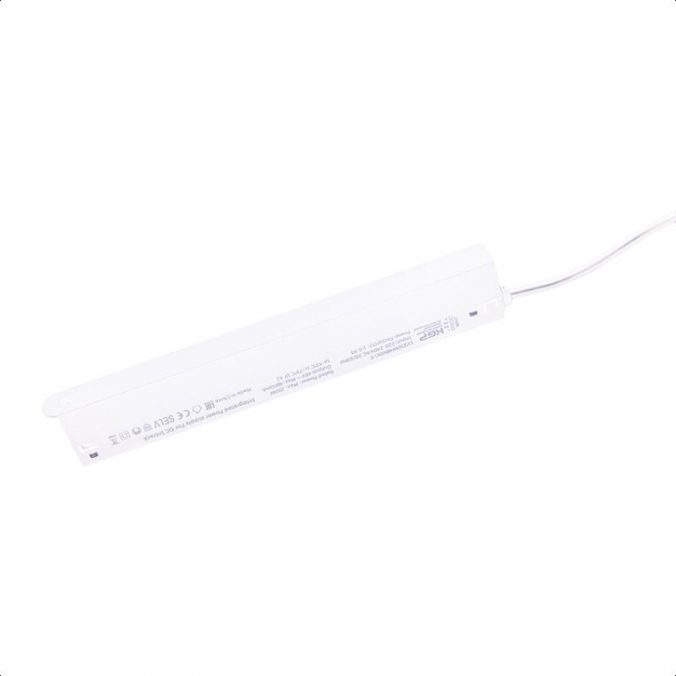 DRIVER 250W ΑΣΠΡΟ DALI ΓΙΑ 48V MAΓΝΗΤΙΚΕΣ ΡΑΓΕΣ Συνθετικό Μ0.297Π0.016Υ0.042