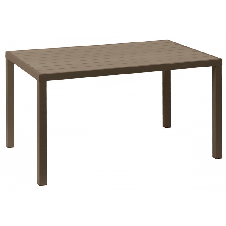 Παραλ/μο Τραπέζι Αλουμινίου Με Καφέ Pollywood 175 x 94 x 72(H)cm Αλουμίνιο Μ1.75Π0.94Υ0.72