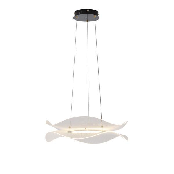 ΦΩΤΙΣΤΙΚΟ ΚΡΕΜΑΣΤΟ ΑΚΡΥΛΙΚΟ ΣΤΡΟΓΓΥΛΟ LED 48W 4320Lm 3000K Φ540mm ΜΑΥΡΟ ARTE ILLUMINA FIRENZE Ακρυλικό Φ0.54*Υ0.25