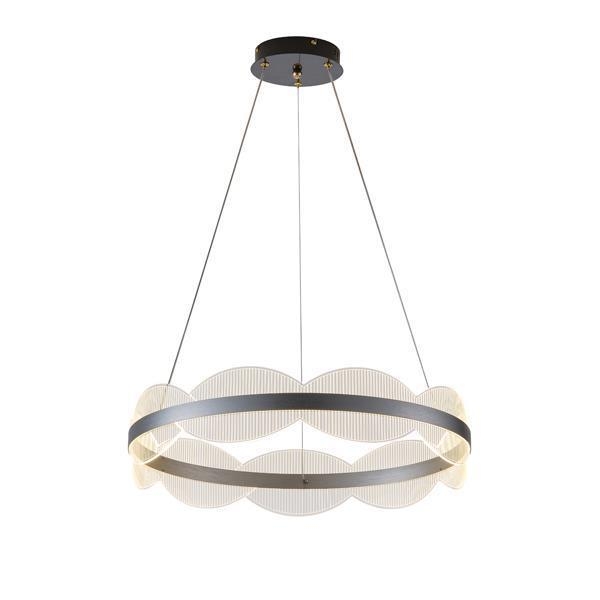 ΦΩΤΙΣΤΙΚΟ ΚΡΕΜΑΣΤΟ ΑΚΡΥΛΙΚΟ ΣΤΡΟΓΓΥΛΟ LED 60W 5400Lm 3000K Φ600mm ΑΣΗΜΙ ARTE ILLUMINA TORINO Ακρυλικό Φ0.60*Υ0.20