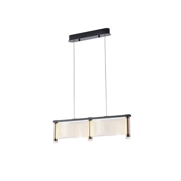 ΦΩΤΙΣΤΙΚΟ ΚΡΕΜΑΣΤΟ ΑΚΡΥΛΙΚΟ LED 2Χ16W 3024Lm 3000K 600X270X175mm ΓΑΛΛΙΚΟ ΧΡΥΣΟ ARTE ILLUMINA RAVENA Ακρυλικό Μ0.60Π0.27Υ0.175