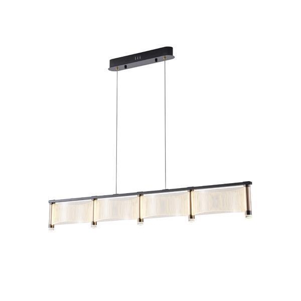 ΦΩΤΙΣΤΙΚΟ ΚΡΕΜΑΣΤΟ ΑΚΡΥΛΙΚΟ LED 4ΦΩΤΟ 4Χ15W 3000K 5400Lm 1200X270 X175mm ΓΑΛΛΙΚΟ ΧΡΥΣΟ ARTE ILLUMINA RAVENA Ακρυλικό Μ1.20Π0.27Υ0.175