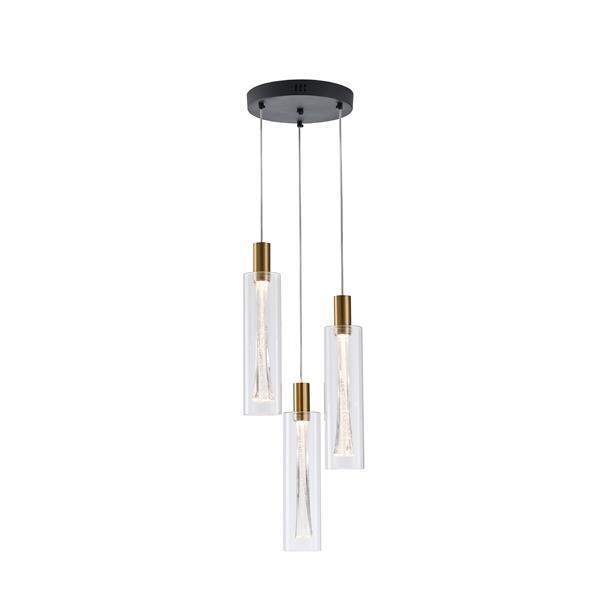 ΦΩΤΙΣΤΙΚΟ ΚΡΕΜΑΣΤΟ ΓΥΑΛΙ 3ΦΩΤΟ 21W 2500Lm 3000K Φ250x1630mm ARTE ILLUMINA VIAL Γυαλί Φ0.25*Υ1.63