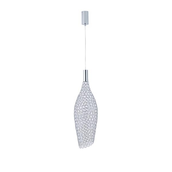 ΦΩΤΙΣΤΙΚΟ ΜΕΤΑΛΛΟ ΜΟΝΟΦΩΤΟ LED 7.6W 780Lm 3000K Φ200x1960mm ΑΣΗΜΙ ARTE ILLUMINA PERFORATO Μέταλλο Φ0.20*Υ1.96