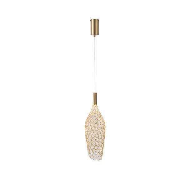 ΦΩΤΙΣΤΙΚΟ ΜΕΤΑΛΛΟ ΜΟΝΟΦΩΤΟ LED 6.3W 648Lm 3000K Φ146x1774mm ΧΡΥΣΟ ARTE ILLUMINA PERFORATO Μέταλλο Φ0.146*Υ1.588
