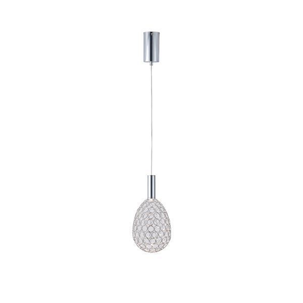 ΦΩΤΙΣΤΙΚΟ ΜΕΤΑΛΛΟ ΜΟΝΟΦΩΤΟ ΟΒΑΛ LED 6.3W 648Lm 3000K Φ140x1588mm ΑΣΗΜΙ ARTE ILLUMINA PERFORATO Μέταλλο Φ0.14*Υ1.588