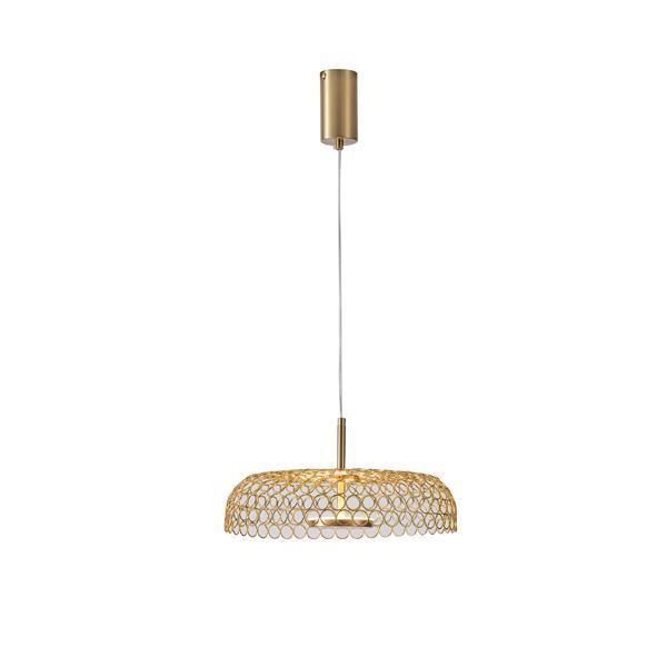 ΦΩΤΙΣΤΙΚΟ ΚΡΕΜΑΣΤΟ ΜΕΤΑΛΛΟ ΜΟΝΟΦΩΤΟ LED 10W 1080Lm 3000K Φ350x1390mm ΧΡΥΣΟ ARTE ILLUMINA PERFORATO Μέταλλο Φ0.35*Υ1.390
