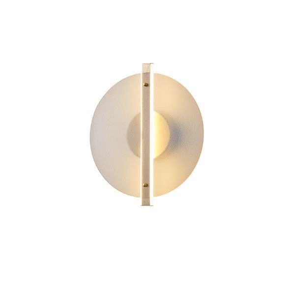 ΑΠΛΙΚΑ ΤΟΙΧΟΥ AΛΟΥΜΙΝO-ΓΥΑΛΙ LED 10W 1200Lm 3000K 340x120x300mm MEΛΙ ARTE ILLUMINA DISC Γυαλί Μ0.30Π0.12Υ0.34