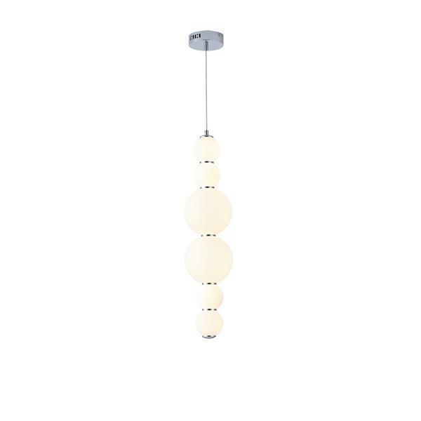 ΦΩΤΙΣΤΙΚΟ ΚΡΕΜΑΣΤΟ AΛΟΥΜΙΝΙΟ 24W 2800Lm 3000K Φ175x2262mm ΛΕΥΚΟ ARTE ILLUMINA BLOSSOM Γυαλί Φ0.175*Υ2.262