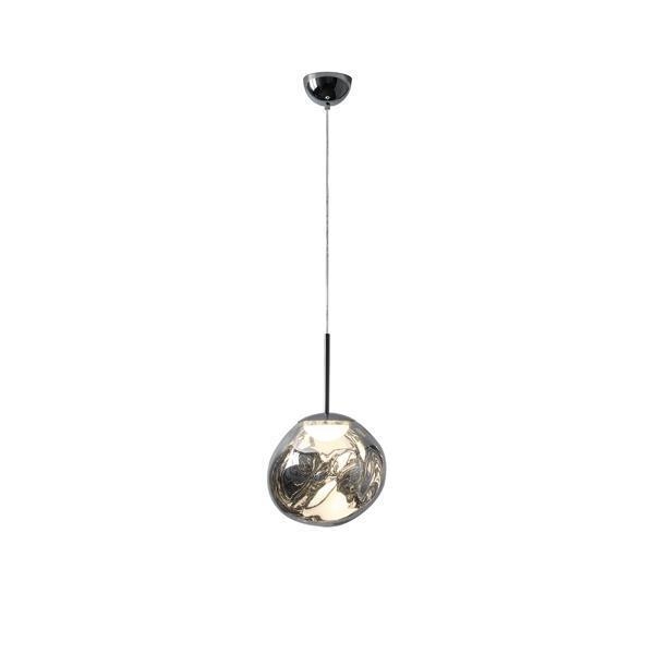 ΦΩΤΙΣΤΙΚΟ ΚΡΕΜΑΣΤΟ ΣΤΡΟΓΓΥΛΟ LED 6W 360Lm 3000K Φ30 ΑΣΗΜΙ ARTE ILLUMINA PICADILLY Συνθετικό Μ0.26Π0.28Υ1.20