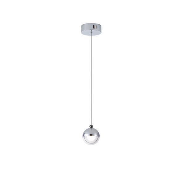 ΦΩΤΙΣΤΙΚΟ ΚΡΕΜΑΣΤΟ ΑΛΟΥΜΙΝΙΟ LED 6W 500Lm 3000K Φ10 ΑΣΗΜΙ ARTE ILLUMINA MELANIE Μέταλλο Φ0.10*Υ1.20