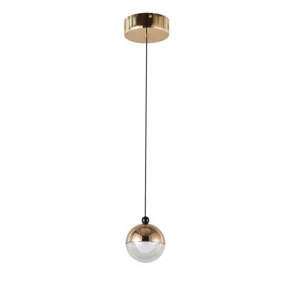 ΦΩΤΙΣΤΙΚΟ ΚΡΕΜΑΣΤΟ ΑΛΟΥΜΙΝΙΟ LED 6W 500Lm 3000K Φ10 ΧΡΥΣΟ ARTE ILLUMINA MELANIE Μέταλλο Φ0.10*Υ1.20