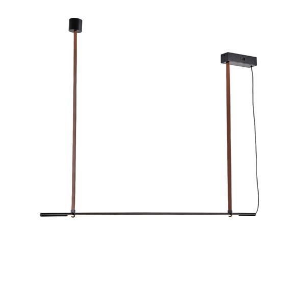 ΦΩΤΙΣΤΙΚΟ ΚΡΕΜΑΣΤΟ ΜΕΤΑΛΛΟ LED 21W 1260Lm 3000K 1400X60X1200mm ΜΑΥΡΟ ARTE ILLUMINA LINEA Μέταλλο Μ1.36Π0.06Υ1.20