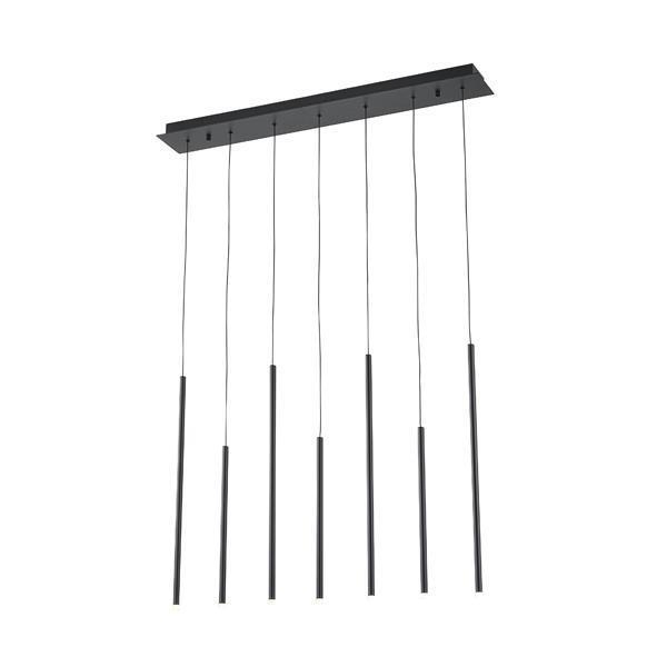 ΦΩΤΙΣΤΙΚΟ ΚΡΕΜΑΣΤΟ ΑΛΟΥΜΙΝΙΟ LED 16W 960Lm 3000K 940X1500X130mm ΜΑΥΡΟ ARTE ILLUMINA CASCADE Μέταλλο Μ0.94Π0.13Υ1.50