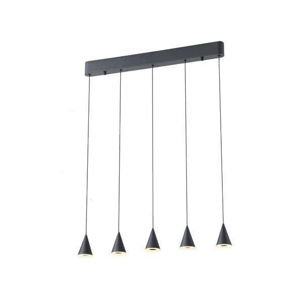 ΦΩΤΙΣΤΙΚΟ ΚΡΕΜΑΣΤΟ LED 25W 1500Lm 3000K 680X1200mm ΜΑΥΡΟ ARTE ILLUMINA CAMPANELLE Μέταλλο Μ0.68Π0.07Υ1.20