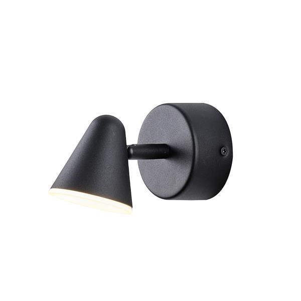 ΑΠΛΙΚΑ ΤΟΙΧΟΥ 5W 80Χ135mm 300Lm 3000K ΜΑΥΡΟ ARTE ILLUMINA CAMPANELLE Μέταλλο Π0.07*Υ0.135