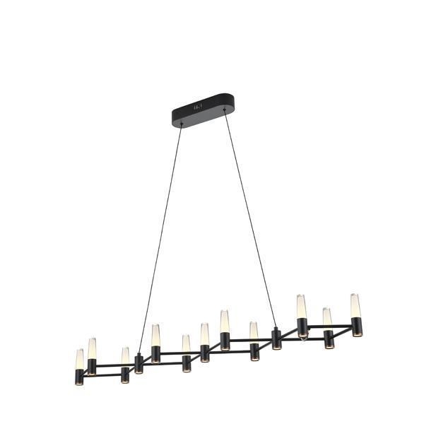 ΦΩΤΙΣΤΙΚΟ ΚΡΕΜΑΣΤΟ ΑΛΟΥΜΙΝΙO LED 58W 3480Lm 3000K 1200X1500mm ΜΑΥΡΟ-ΧΡΥΣΟ ARTE ILLUMINA VELAS  Μ1.2Π0.23Υ1.50