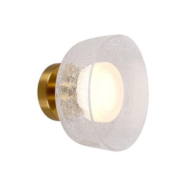 ΑΠΛΙΚΑ ΤΟΙΧΟΥ METAΛΛΟ-ΓΥΑΛΙ LED 8W 624Lm 3000K 200Χ200mm ΜΠΡΟΝΖΕ-ΔΙΑΦΑΝΟ ARTE ILLUMINA NIMBUS Μέταλλο Μ0.20Π0.13Υ0.20