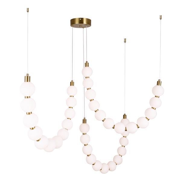 ΦΩΤΙΣΤΙΚΟ ΚΡΕΜΑΣΤΟ ΜΕΤΑΛΛΟ LED 35W 2730Lm 3000K 900Χ1890mm ΜΠΡΟΝΖΕ-ΛΕΥΚΟ ARTE ILLUMINA TREA Μέταλλο Φ0.90*Υ1.89