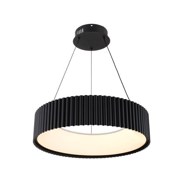 ΦΩΤΙΣΤΙΚΟ ΚΡΕΜΑΣΤΟ ΜΕΤΑΛΛΟ LED 30W 2262Lm 3000K ΜΑΥΡΟ Φ470mm ARTE ILLUMINA HALLO Μέταλλο Φ0.46*Υ1.31