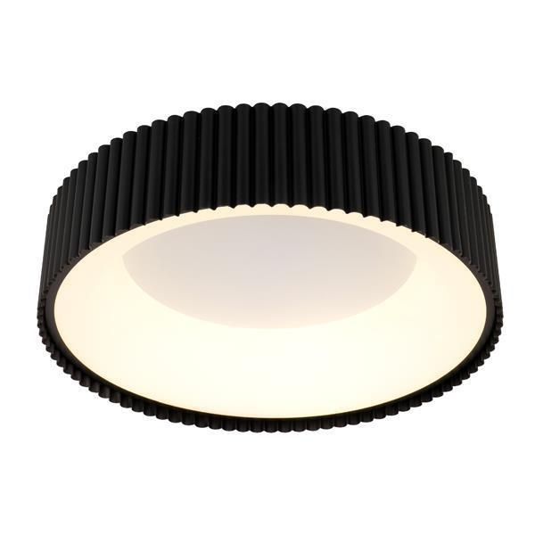 ΠΛΑΦΟΝΙΕΡΑ ΜΕΤΑΛΛΙΚΗ LED 30W 2262Lm 3000K Φ460mm ΜΑΥΡΟ ARTE ILLUMINA HALLO Μέταλλο Φ0.46*Υ0.11