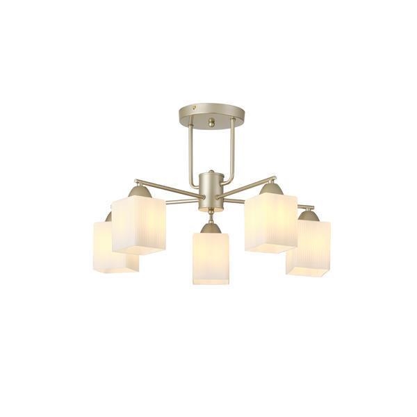 ΦΩΤΙΣΤΙΚΟ ΚΡΕΜΑΣΤΟ 5ΧE27 MAX 40W Φ590mm ARTE ILLUMINA MADISSON Μέταλλο Φ0.59*Υ0.38