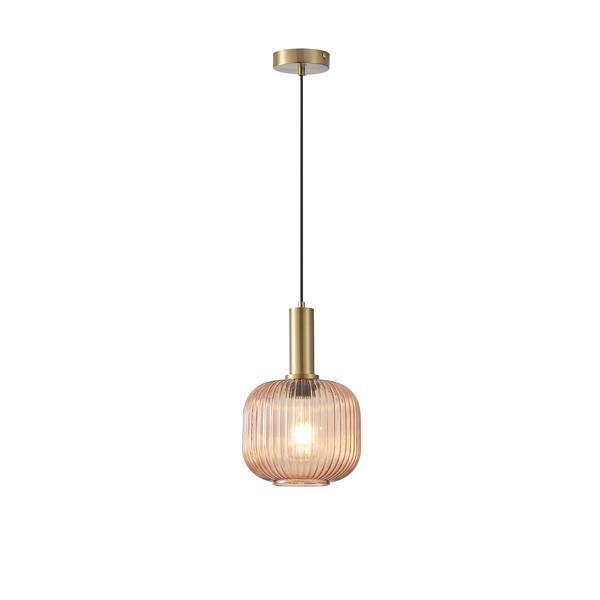 ΦΩΤΙΣΤΙΚΟ ΚΡΕΜΑΣΤΟ ΑΝΑΓΛΥΦΟ ΓΥΑΛΙ 1XΕ27 MAX 15W 200X180X1200mm ΜΕΛΙ ARTE ILLUMINA TOPAZ Μέταλλο Φ0.20*Υ1.485