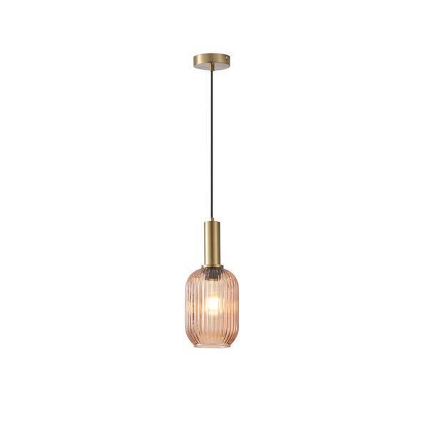 ΦΩΤΙΣΤΙΚΟ ΚΡΕΜΑΣΤΟ ΑΝΑΓΛΥΦΟ ΓΥΑΛΙ 1XΕ27 MAX 15W 130X200X1200mm ΜΕΛΙ ARTE ILLUMINA TOPAZ Μέταλλο Φ0.13*Υ1.485