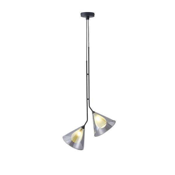 ΦΩΤΙΣΤΙΚΟ ΚΡΕΜΑΣΤΟ ΓΥΑΛΙ 2ΦΩΤΟ G9 MAX 2x10W 410x1800mm ΦΙΜΕ ARTE ILLUMINA DELTA Μέταλλο Μ0.41Π0.18Υ1.80