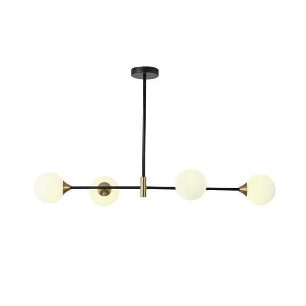 ΦΩΤΙΣΤΙΚΟ ΚΡΕΜΑΣΤΟ ΓΥΑΛΙ 4ΦΩΤΟ 4XG9 MAX 10W 1000X570mm ΜΑΥΡΟ ARTE ILLUMINA POOLS Μέταλλο Φ1.00*Υ0.57