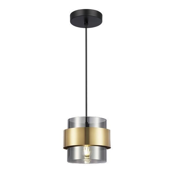 ΦΩΤΙΣΤΙΚΟ ΚΡΕΜΑΣΤΟ 1XE27MAX 15W 180X1205mm ΜΑΥΡΟ-ΧΡΥΣΟ ARTE ILLUMINA RELIAC Μέταλλο Φ0.18*Υ1.205