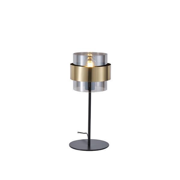 ΦΩΤΙΣΤΙΚΟ ΕΠΙΤΡΑΠΕΖΙΟ 1XE27 MAX 15W 180X415mm ΜΑΥΡΟ-ΧΡΥΣΟ ARTE ILLUMINA RELIAC Μέταλλο Φ0.18*Υ0.415