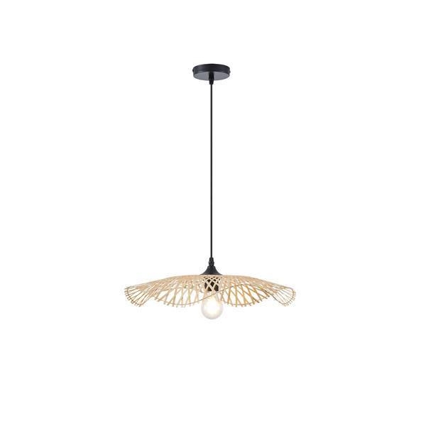 ΦΩΤΙΣΤΙΚΟ ΚΡΕΜΑΣΤΟ BAMBOO 1XE27 Max 15w 475X1160mm ΜΠΕΖ ARTE ILLUMINA CROSSLINE Μέταλλο Φ0.475*Υ1.16