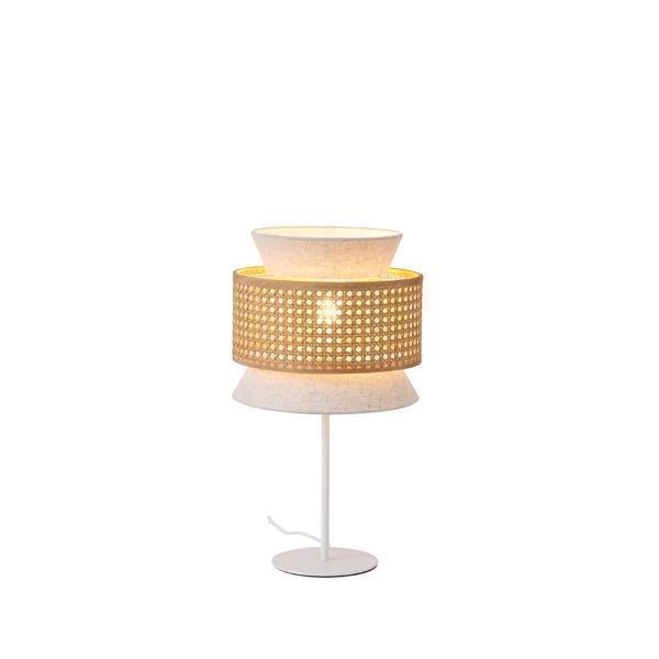 ΦΩΤΙΣΤΙΚΟ ΕΠΙΤΡΑΠΕΖΙΟ ΥΦΑΣΜΑ 1XE27 Max15w 260X460mm MΠΕΖ-MΑΤ ΛΕΥΚΟ ARTE ILLUMINA ISLA Μέταλλο Φ0.26*Υ0.46