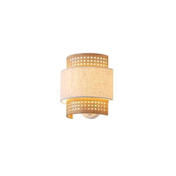 ΑΠΛΙΚΑ ΤΟΙΧΟΥ ΥΦΑΣΜΑ 1XE27 Max 15w 260X460mm MΠΕΖ-ΜΑΤ ΛΕΥΚΟ ARTE ILLUMINA ISLA Μέταλλο Μ0.24Π0.23Υ0.14