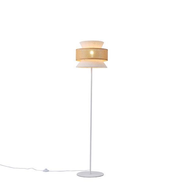 ΦΩΤΙΣΤΙΚΟ ΕΠΙΔΑΠΕΔΙΟ ΥΦΑΣΜΑ 1XE27 MAX 15W 350X1450mm MΠΕΖ-ΜΑΤ ΛΕΥΚΟ ARTE ILLUMINA ISLA Μέταλλο Φ0.35*Υ1.45