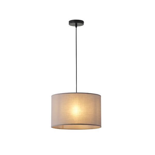 ΦΩΤΙΣΤΙΚΟ ΚΡΕΜΑΣΤΟ ΥΦΑΣΜΑ 1XΕ27 MAX 15W Φ380Χ240mm ΓΚΡΙ ARTE ILLUMINA SOHO Μέταλλο Φ0.38*Υ0.24