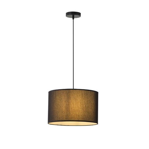 ΦΩΤΙΣΤΙΚΟ ΚΡΕΜΑΣΤΟ ΥΦΑΣΜΑ 1XΕ27 MAX 15W Φ380ΧH240mm ΜΑΥΡΟ ARTE ILLUMINA SOHO Μέταλλο Φ0.38*Υ0.24
