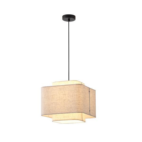 ΦΩΤΙΣΤΙΚΟ ΚΡΕΜΑΣΤΟ ΥΦΑΣΜΑ 1XΕ27 Max 15W Φ320Χ1090mm ΜΠΕΖ ARTE ILLUMINA ΜUSA Μέταλλο Φ0.32*Υ1.09