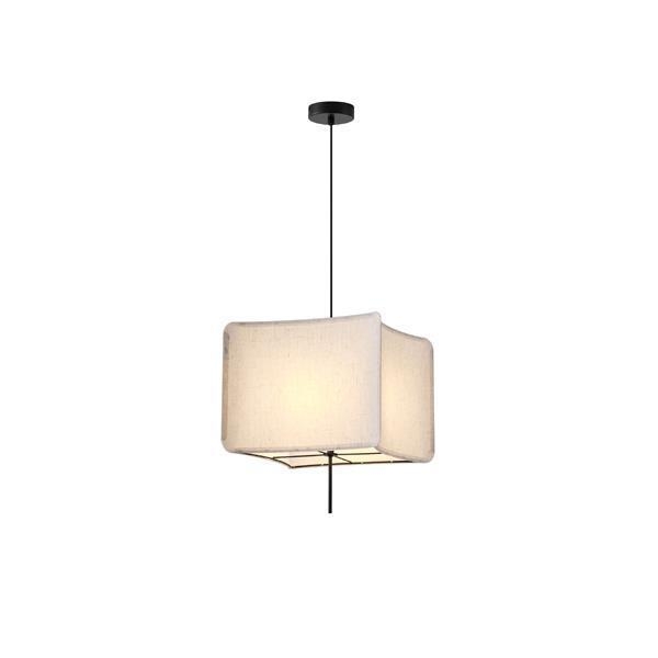 ΦΩΤΙΣΤΙΚΟ ΚΡΕΜΑΣΤΟ ΥΦΑΣΜΑ 1XΕ27 Max 15W 480ΧH900mm ΜΠΕΖ ARTE ILLUMINA TOSCANY Μέταλλο Φ0.48*Υ0.90