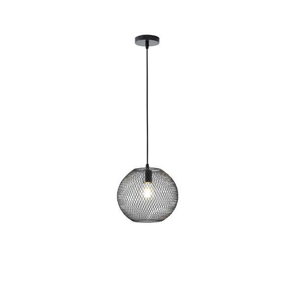 ΦΩΤΙΣΤΙΚΟ ΚΡΕΜΑΣΤΟ ΜΕΤΑΛΛΟ 1XE27 Max 15w 350X350Χ1360mm ΜΑΥΡΟ ARTE ILLUMINA MESH Μέταλλο Φ0.35*Υ1.36