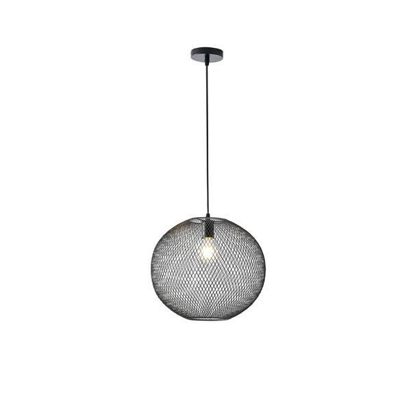 ΦΩΤΙΣΤΙΚΟ ΚΡΕΜΑΣΤΟ ΜΕΤΑΛΛΟ 1xΕ27 Max15W 250X250X1280mm ΜΑΥΡΟ ARTE ILLUMINA MESH Μέταλλο Φ0.25*Υ1.28