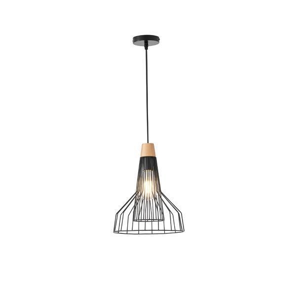 ΦΩΤΙΣΤΙΚΟ ΚΡΕΜΑΣΤΟ ΜΕΤΑΛΛΟ 1XE27 Max 15w 260X260X1370mm ΜΑΥΡΟ ARTE ILLUMINA TASSEL Μέταλλο Φ0.26*Υ1.24