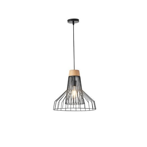 ΦΩΤΙΣΤΙΚΟ ΚΡΕΜΑΣΤΟ ΜΕΤΑΛΛΟ 1XE27 Max 15w 360X360X1380mm ΜΑΥΡΟ ARTE ILLUMINA TASSEL Μέταλλο Φ0.36*Υ1.38